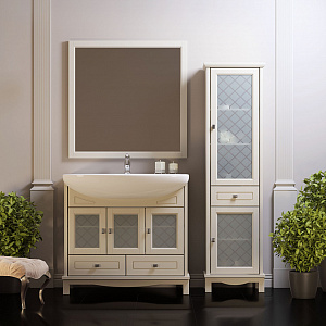 Тумба с раковиной Opadiris Омега 90 слоновая кость